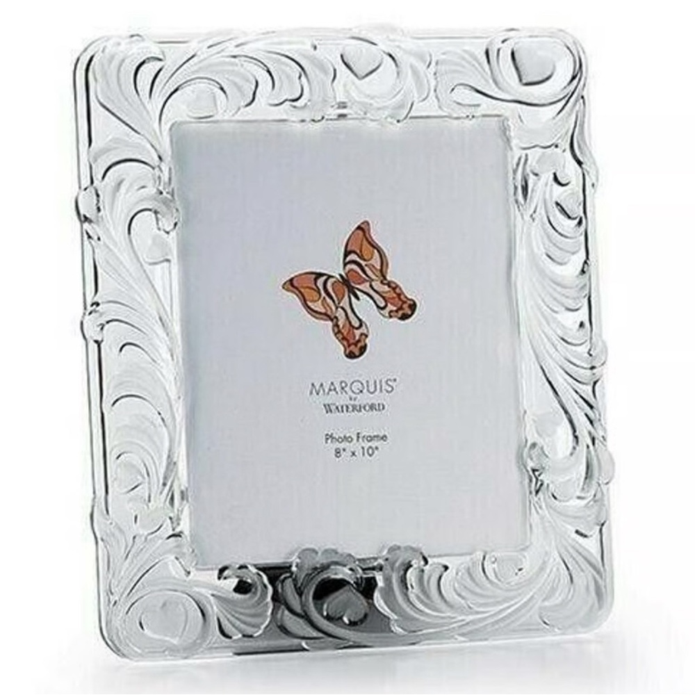 MARQUIS BY WATERFORD YOURS TRULY COLLECTION CRYSTAL 8X10 PHOTO FRAME